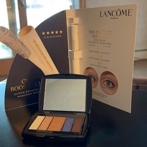 New Lancome Color Design Eyeshadow Palette  & Super Enhancing Mascara Base +gift